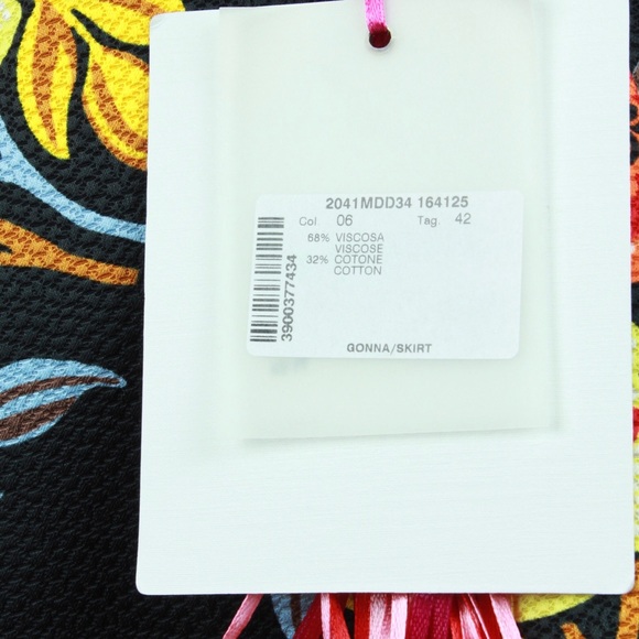 MSGM Floral Print Cloqué Belted Mini Skirt - Picture 7 of 8